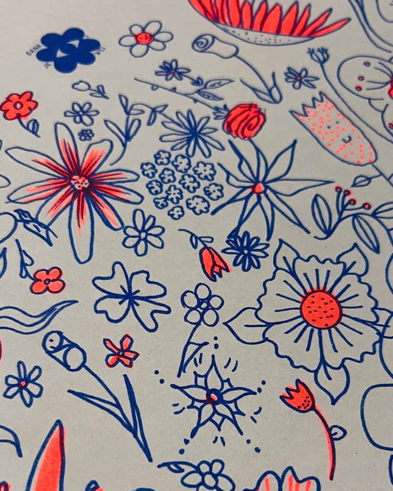 detail muurbloemen